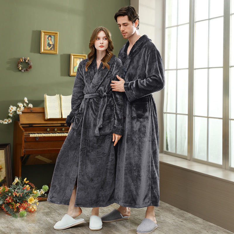 AutumnWinter Robe Extra-thick And Extra-long