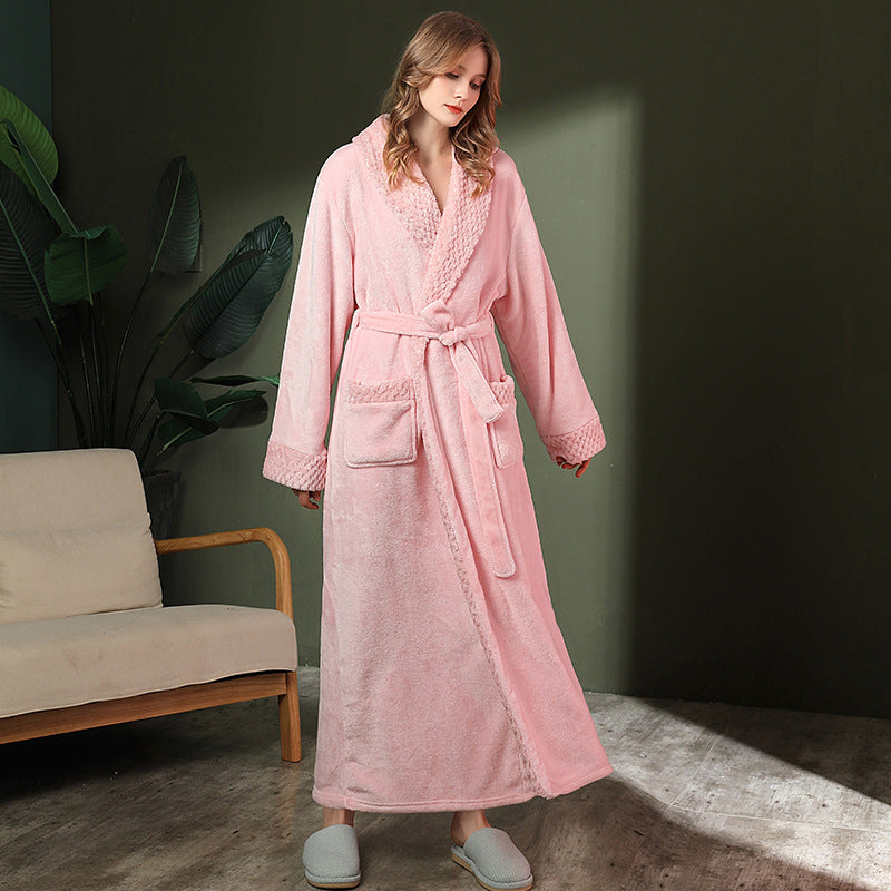 AutumnWinter Robe Extra-thick And Extra-long