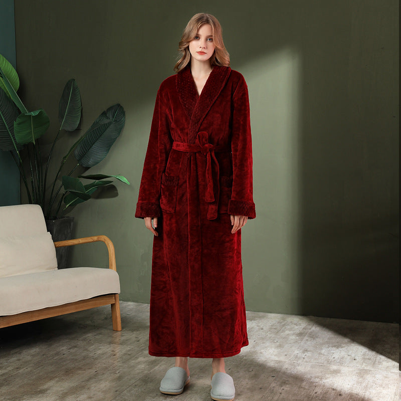 AutumnWinter Robe Extra-thick And Extra-long